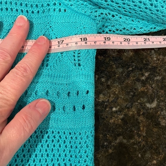 St. John Collection Women's Blue Knit Tank & Cardigan Set 2 piece Size 8 - Picture 15 of 16